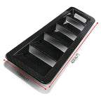 2x Carbon Fiber Car Hood Vent Scoop Louver Scoop Cover Air Flow Intake Universal
