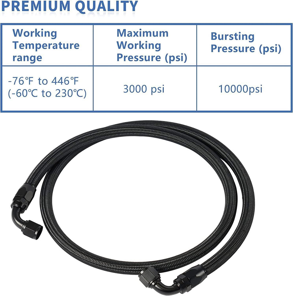 Transmission Cooler Lines Set 10AN -10AN For 2001-2005 GM 6.6L Duramax LB7-LLY