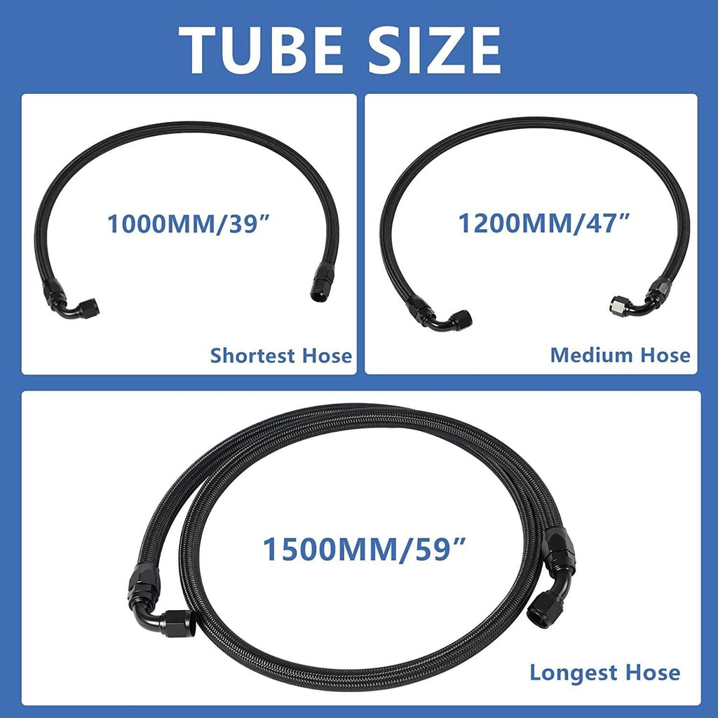 Transmission Cooler Lines Set 10AN -10AN For 2001-2005 GM 6.6L Duramax LB7-LLY