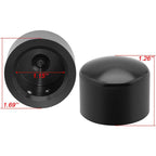 Black Front Axle Cap Nut Covers For Harley Street Glide Road King Softail Dyna