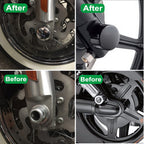 Black Front Axle Cap Nut Covers For Harley Street Glide Road King Softail Dyna