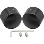 Black Front Axle Cap Nut Covers For Harley Street Glide Road King Softail Dyna