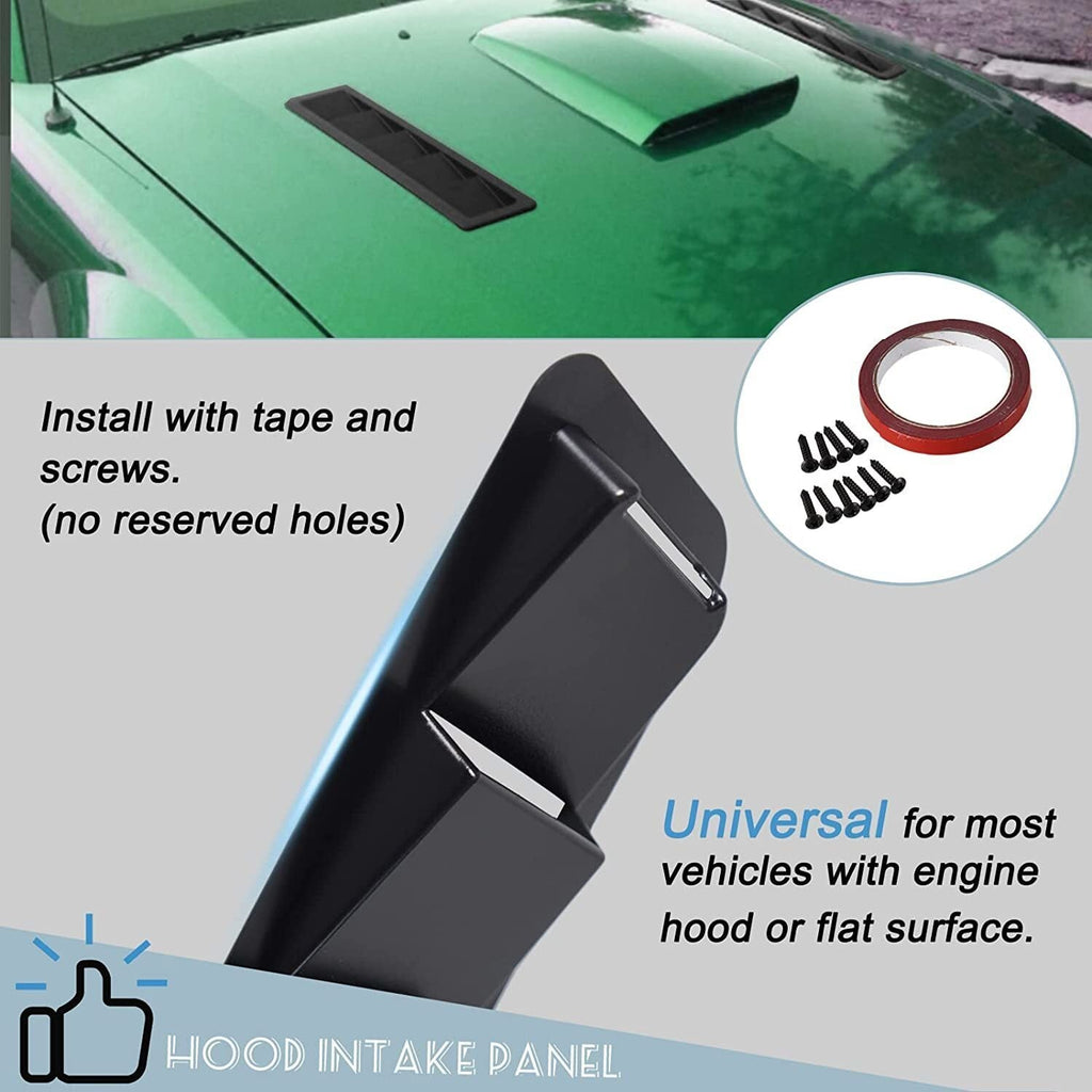 Universal Car Hood Vent Louver Scoop Cover Air Flow Intake Fit For Ford Honda US