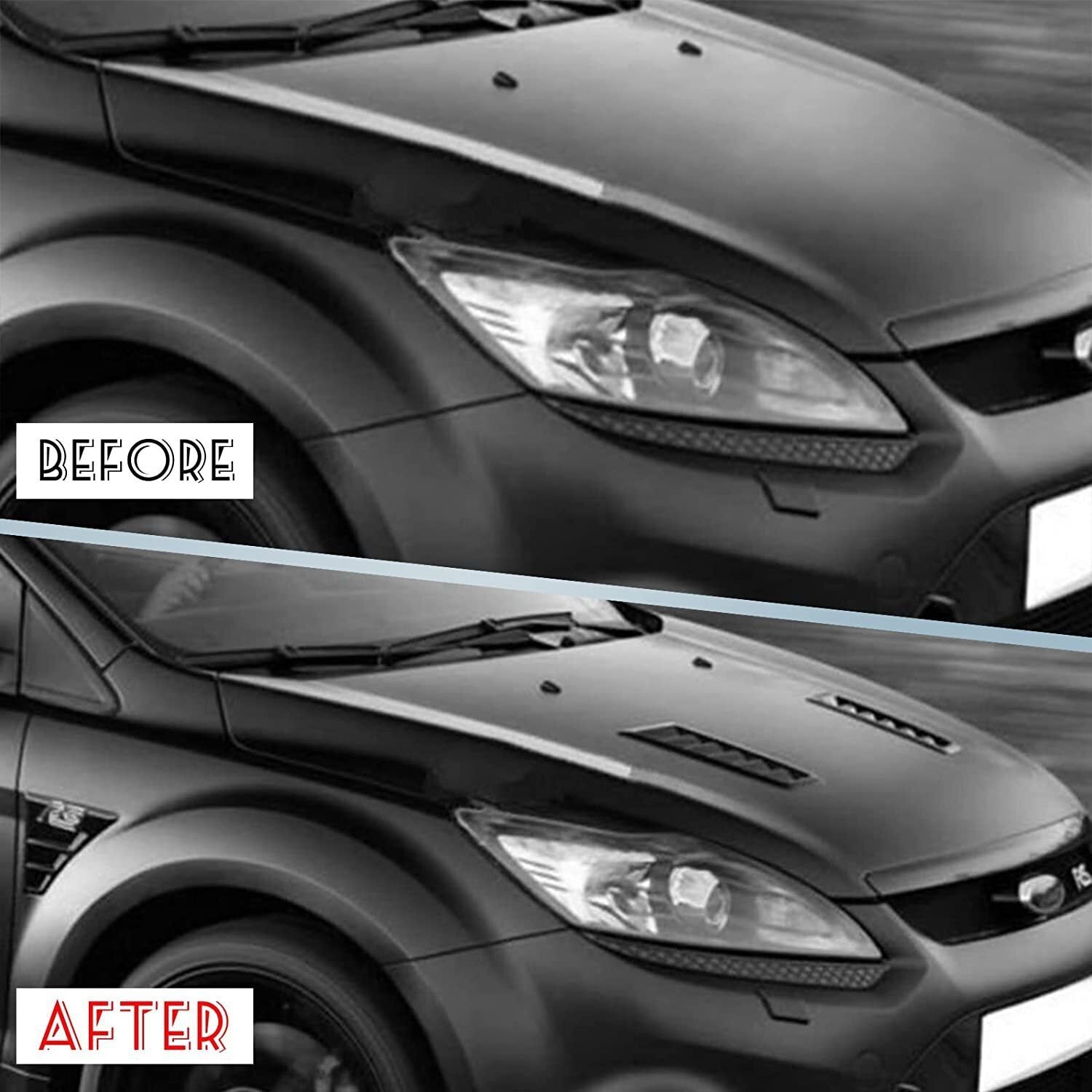 Universal Car Hood Vent Louver Scoop Cover Air Flow Intake Fit For Ford Honda US
