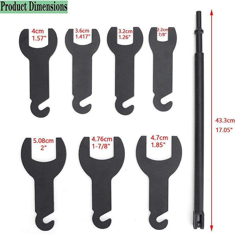 43300 Pneumatic Fan Clutch Wrench Removal Tool Kit Fit for Ford/GM/Chrysler/Jeep