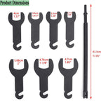 43300 Pneumatic Fan Clutch Wrench Removal Tool Kit Fit for Ford/GM/Chrysler/Jeep