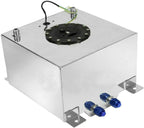 8 Gallon 30L Racing Drift Fuel Cell Tank with Sender Level Aluminum Sliver
