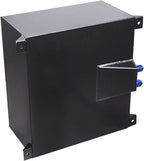8 GALLON 30L STREET DRIFT FUEL CELL GAS TANK W/ SENDER LEVEL BLACK ALUMINUM