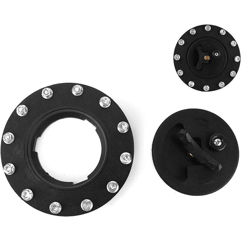 Universal Fuel Cell Gas Tank Filler Cap Twist filler Plate Fittings USA