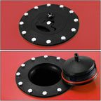8 GALLON RED ALUMINUM RACING DRIFT FUEL CELL GAS TANK W/ LEVER SENDER