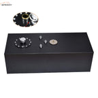 19 Gallon Aluminum Top Feed Fuel Cell Gas Tank+Cap+Level Sender 72L Black
