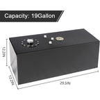 19 Gallon Aluminum Top Feed Fuel Cell Gas Tank+Cap+Level Sender 72L Black