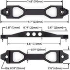 Car Crossbar Battery Hold Down Bracket Holder Storage With J Hook Bolts 10 inch