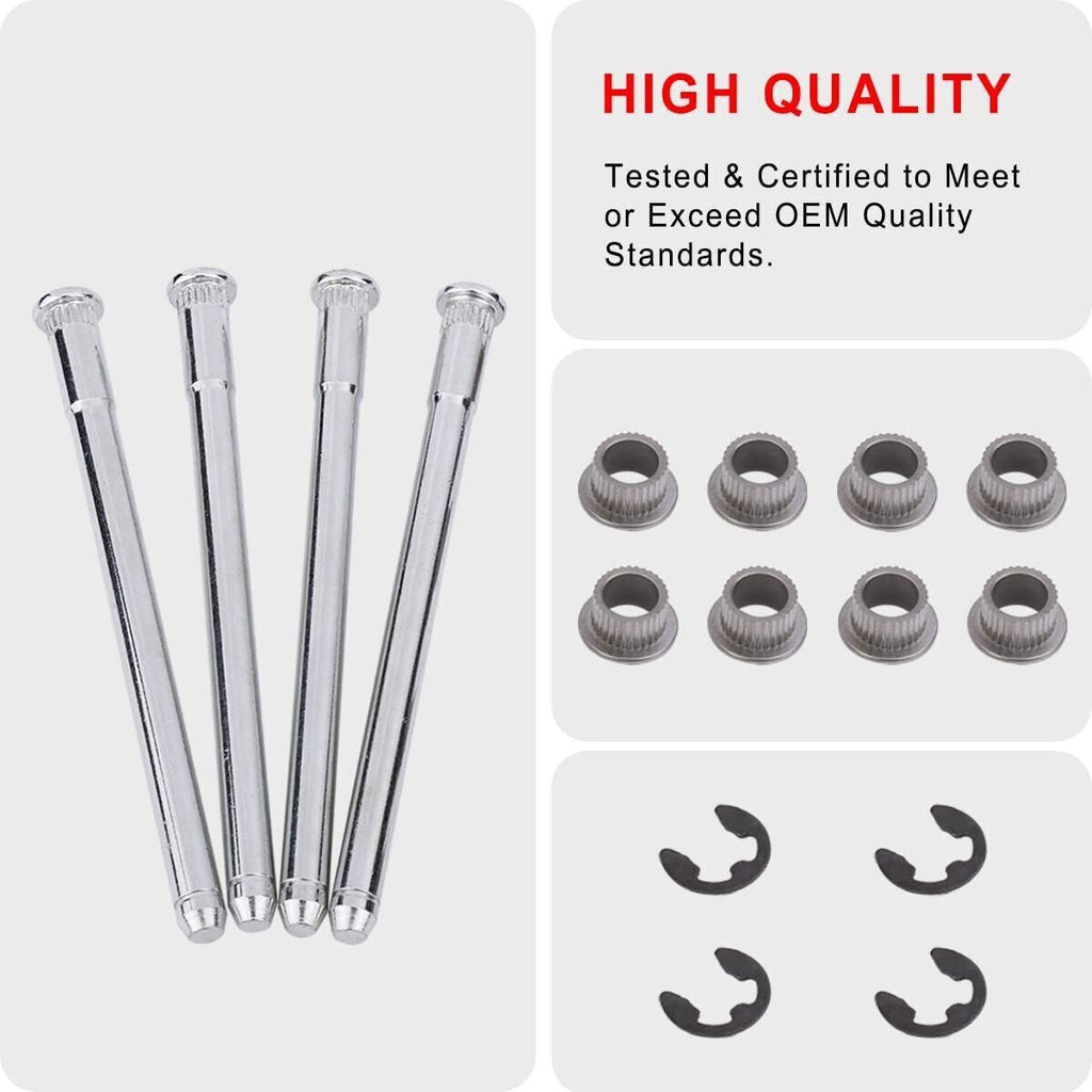 Door Hinge Pins + Pin Bushing Kit For 88-02 Chevy GMC Fullsize Truck 2 Door 5.7L