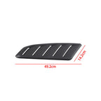 1 Pair Car Air Flow Intake Hood Scoop Vent Louver Panel Bonnet Cover Decor
