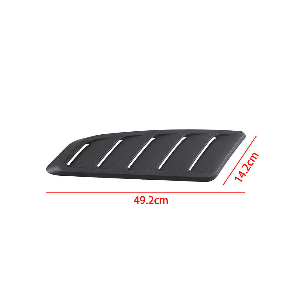 1 Pair Car Air Flow Intake Hood Scoop Vent Louver Panel Bonnet Cover Decor