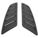 1 Pair Car Air Flow Intake Hood Scoop Vent Louver Panel Bonnet Cover Decor