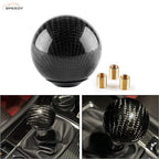 Universal Car Carbon Fiber Gear Shift Knob Stick Shifter Lever Knob M8 M10 M12