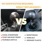 Universal Car Carbon Fiber Gear Shift Knob Stick Shifter Lever Knob M8 M10 M12