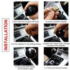 Universal Car Carbon Fiber Gear Shift Knob Stick Shifter Lever Knob M8 M10 M12