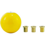Universal No.1 Billiard Ball Gear Shifter Black Round Shift Knob w/ 3 Adapters