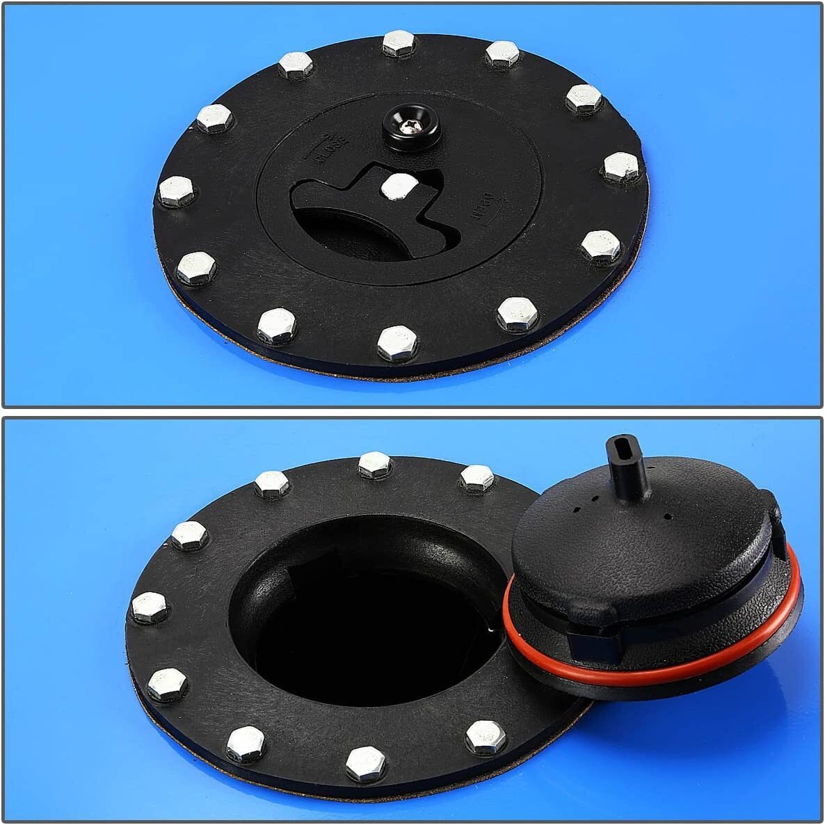 8 Gallon Universal Aluminum Racing/Drift Fuel Cell Tank + Level Sender Blue
