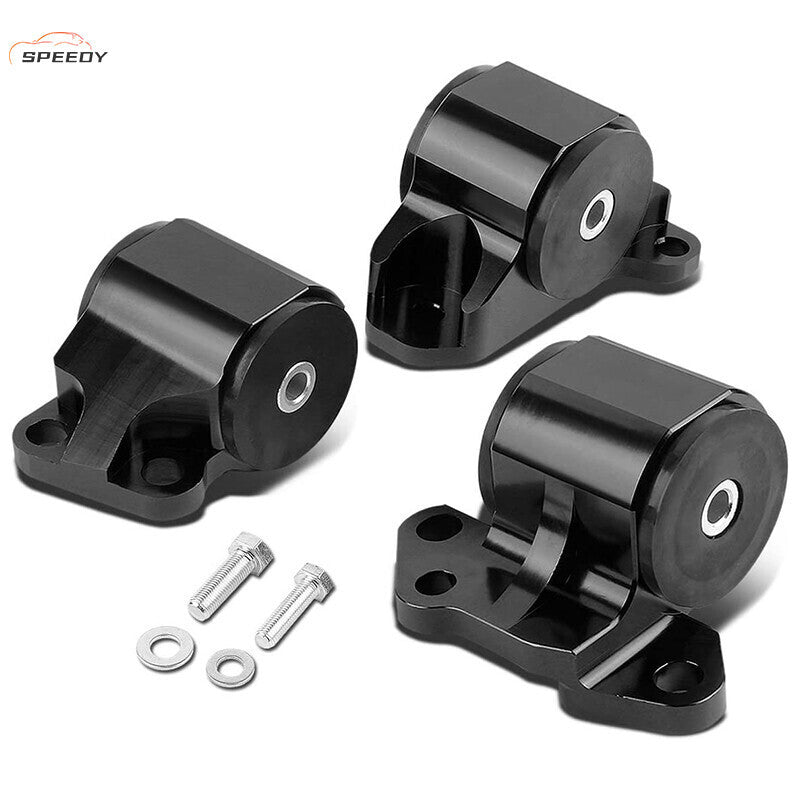 Fit For 2 Bolt Engine Mount Kit Eg EH/DC D15/D16 B16/B18 Swap Motor Black