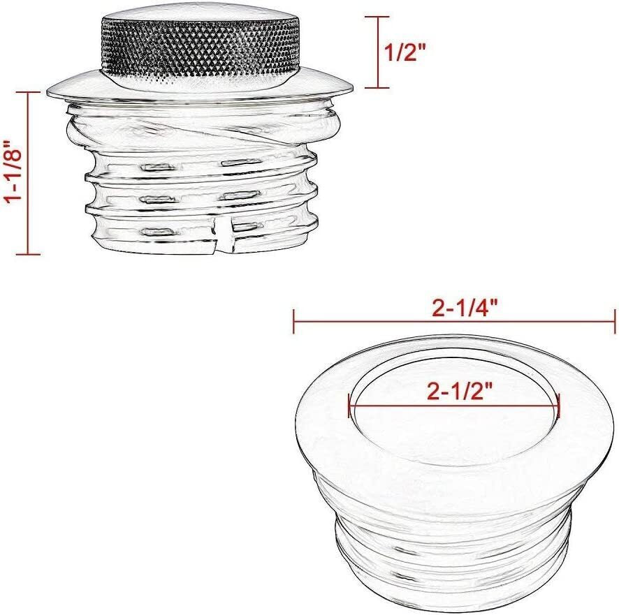 Chrome Flush Pop Up Reservoir Gas Cap Vented Fuel Tank Fits For Harley Davidson