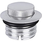 Chrome Flush Pop Up Reservoir Gas Cap Vented Fuel Tank Fits For Harley Davidson