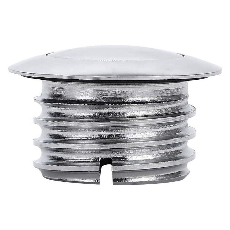 Chrome Flush Pop Up Reservoir Gas Cap Vented Fuel Tank Fits For Harley Davidson