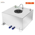 20 Gallon Lightweight Polished Aluminum Race Drift Fuel Cell Tank with Sensor