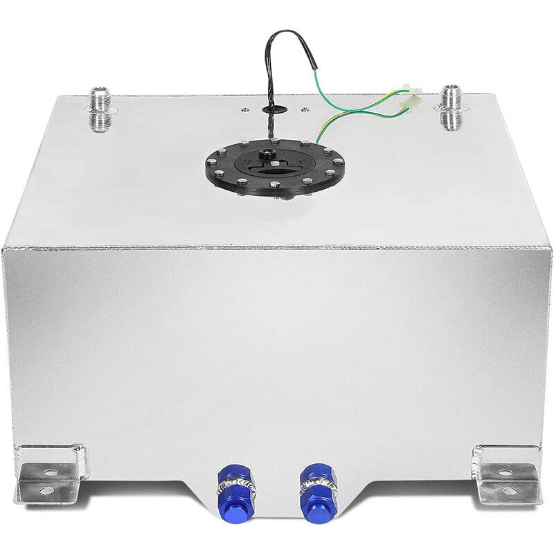 20 Gallon Lightweight Polished Aluminum Race Drift Fuel Cell Tank with Sensor