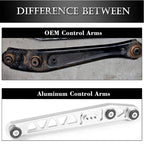 Silver Rear Lower Control Arm Subframe Brace Tie Bar For Honda Civic 96-00 EK US