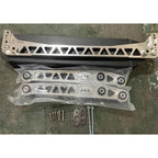 Silver Rear Lower Control Arm Subframe Brace Tie Bar For Honda Civic 96-00 EK US