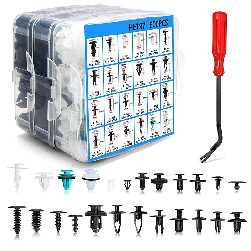 Car Retainer Clips Fasteners Cars Body Kits 801 PCS Car Door Panel Trim Clips