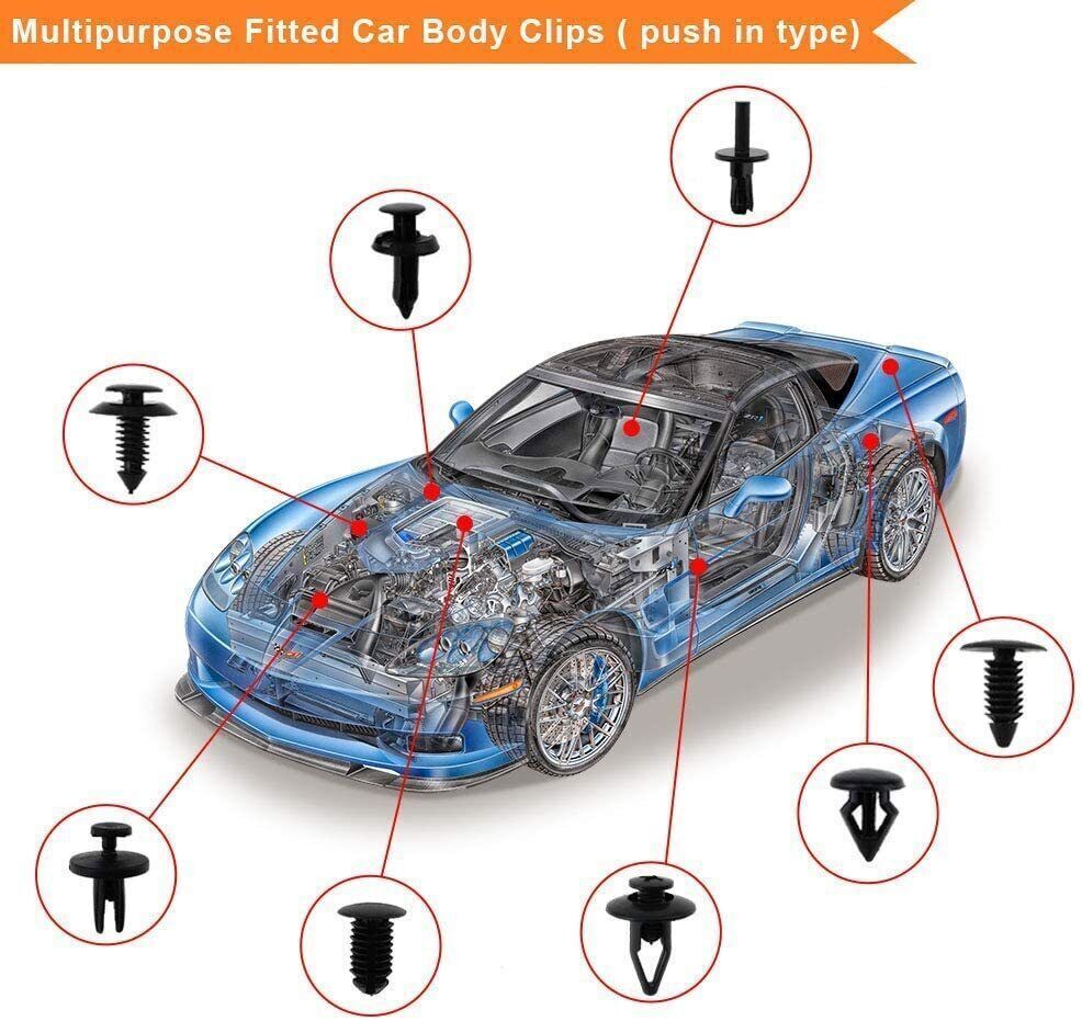 Car Retainer Clips Fasteners Cars Body Kits 801 PCS Car Door Panel Trim Clips