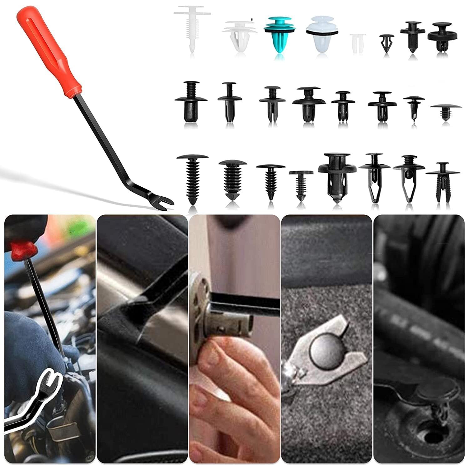 Car Retainer Clips Fasteners Cars Body Kits 801 PCS Car Door Panel Trim Clips