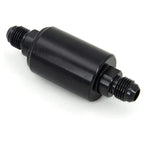 Universal -6AN Inline Fuel Filter High Flow Removable Cleanable Black