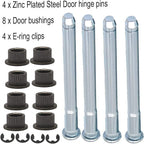 Door Hinge Pins and Bushing Kit 2 Door 4 Pin Fit for 94 - 04 Chevy S10 GMC S15 S