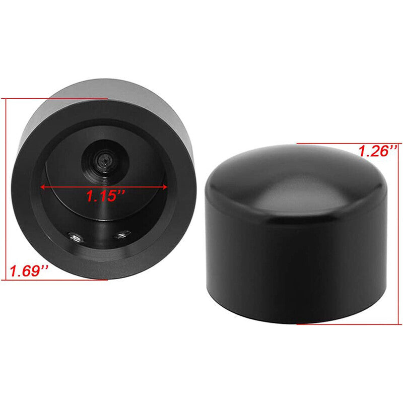 1 Pair Thick Cut Front Axle Cap Nut Covers For Harley Davidson Road king Special
