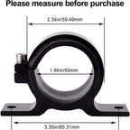 Inline 100 Micron Fuel Filter 6AN 8AN 10AN Adapter 50MM+ Mount Bracket Universal