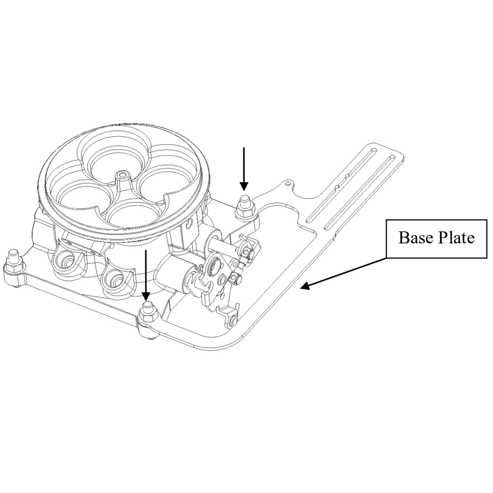 304147 Transmissions Throttle Carburetor Cable Bracket EZ-EFI Fit for GM 700R4 S
