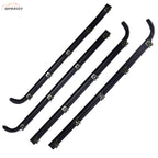 Door Window Seal Belt Weatherstrip 4 Piece Fit For 1987-97 Ford F150 F250 F350