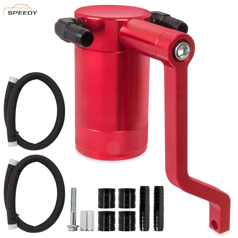 Oil Catch Can Kit Z-Bracket Finish For 11-21 Dodge Challenger Chrysler 6.4L 6.4