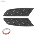 2X Air Flow Intake Hood Scoop Bonnet Vent Cover Universal Black Car Decorative