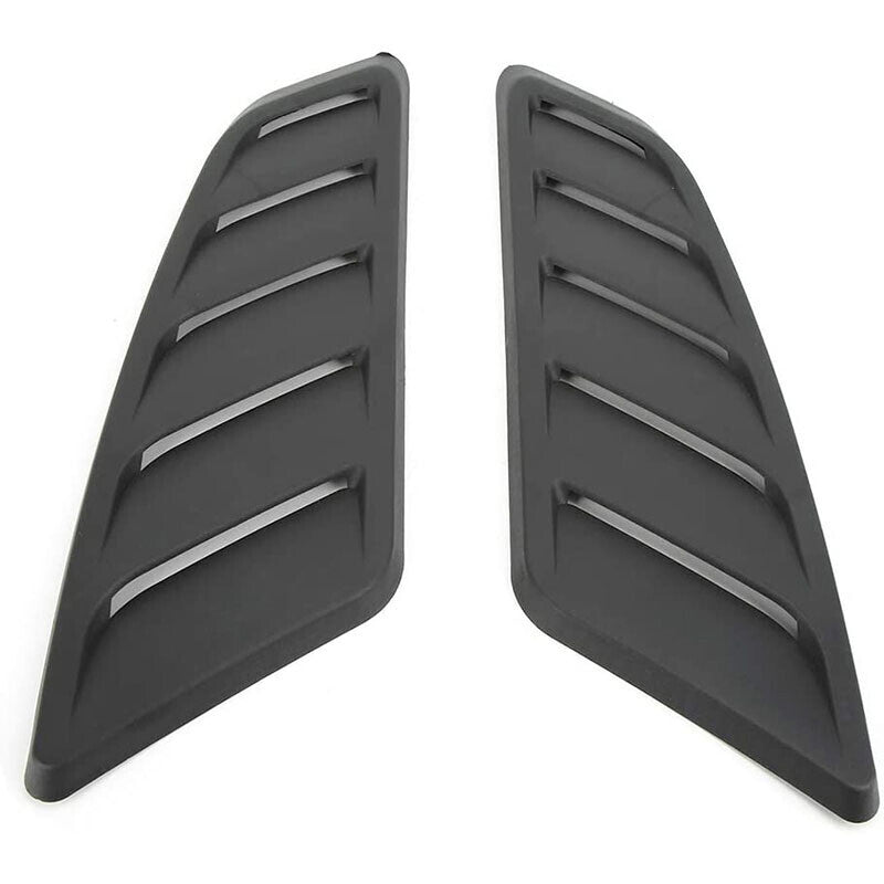 2X Air Flow Intake Hood Scoop Bonnet Vent Cover Universal Black Car Decorative