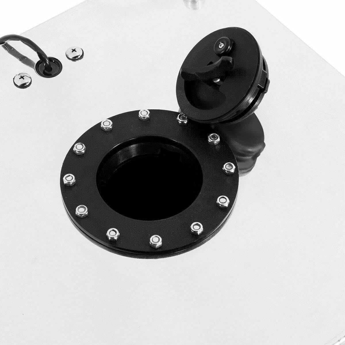 20 Gallon Lightweight Aluminum Race Drift Fuel Cell Tank+Level Sender Sliver