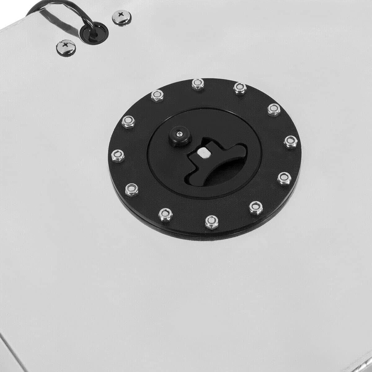 20 Gallon Lightweight Aluminum Race Drift Fuel Cell Tank+Level Sender Sliver