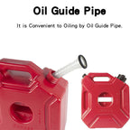 1.3 Gallon Red Gas Tank with Lock & Key for Car Motorcycle UTV SUV ATV Off Road