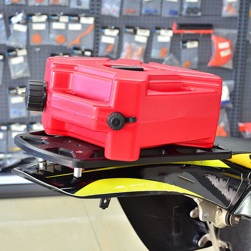 1.3 Gallon Red Gas Tank with Lock & Key for Car Motorcycle UTV SUV ATV Off Road